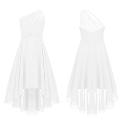 One shoulder kjole  hvit - Guttogpike