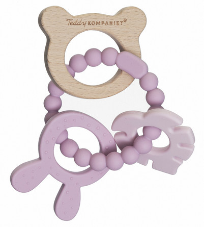 Teddykompaniet. Bitering i silikon og tre Tåkerosa - Teddykompaniet