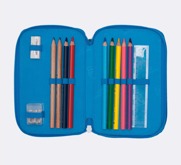 Beckmann Trelags pennal med innhold, Ocean