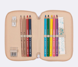 Beckmann Trelags pennal med innhold, Yellow Heart