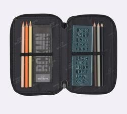 Beckmann Trelags pennal med innhold, Black
