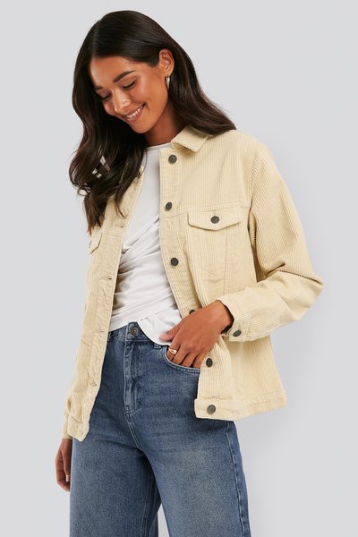 Lova Cord Jakke  light beige - Rut and Circle
