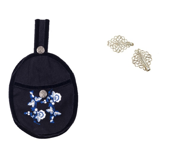 Veske festdrakt med tilbehør