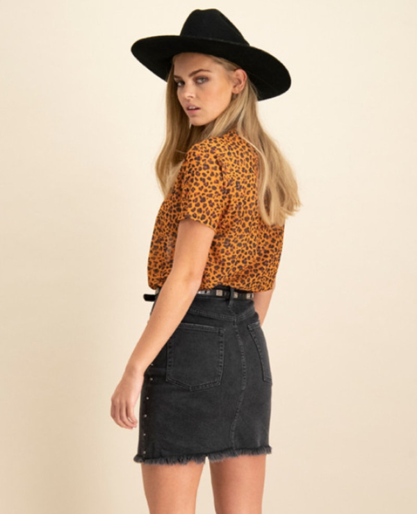 Studded Jeansskjørt