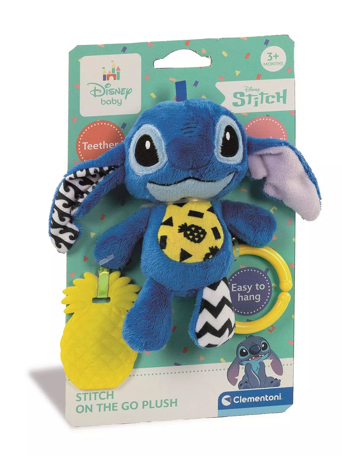 Stitch Soft Rattle Travel Plysj