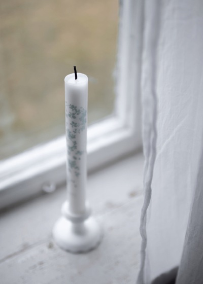 Slåpeblom Kronelys 2pk Lys blå - Wik & Walsøe