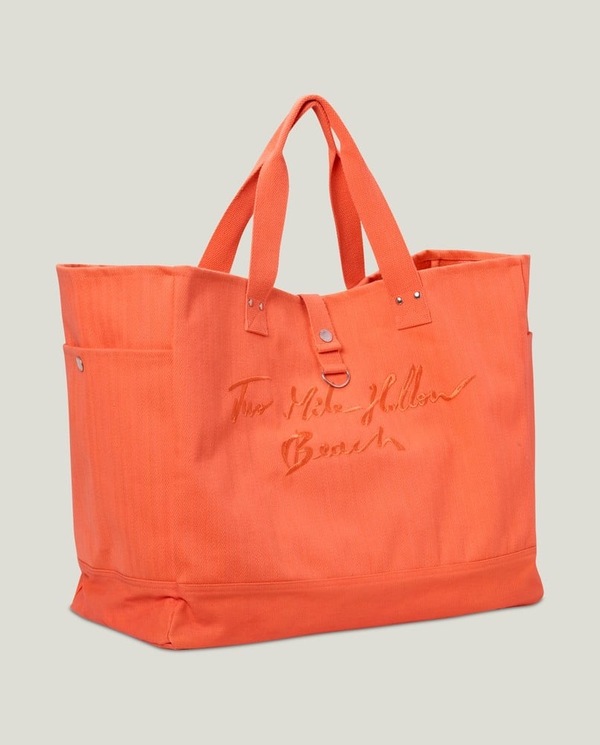 Strandveske med fiskebein, korall