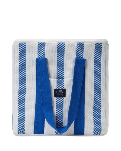 Kjøleveske i økologisk bomull fra lexington, hvit/blå ikke relevant - Lexington