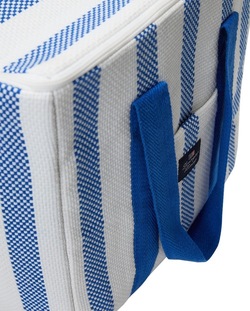 Kjøleveske i økologisk bomull fra lexington, hvit/blå
