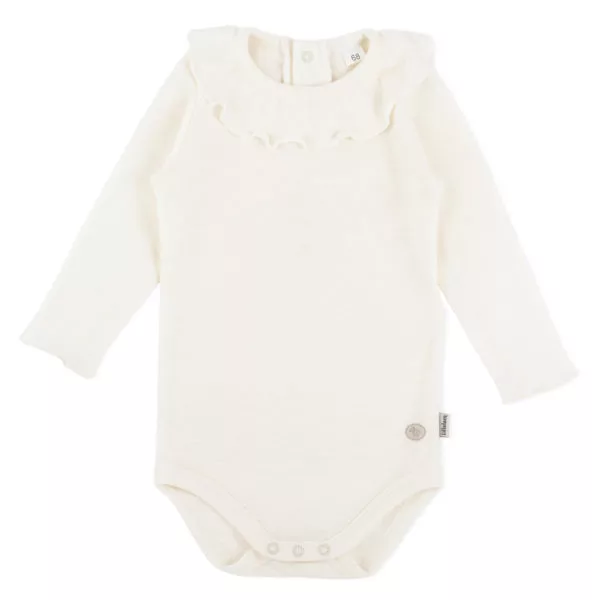 Lillelam ullbody rusjekrage, Hvit