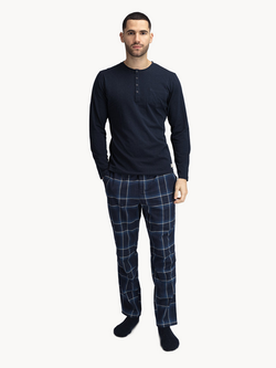 Tufte M Owl Pyjamas Set Dark Denim - Tufte