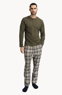 Tufte M Owl Pyjamas Set OLIVE NIGHT - Tufte
