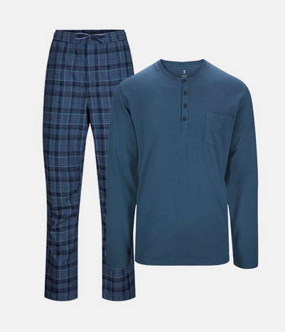 Tufte M Owl Pyjamas Set Dress Blues/Sky Captain - Tufte