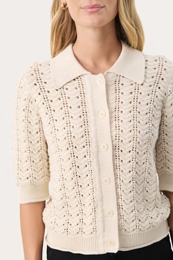 RhodaPW Cardigan Whitecap Gray - Part Two