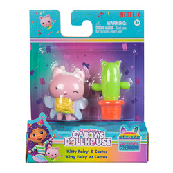 Gabby's Dollhouse Figure & Accessory Set kitty Fairy & Cactus - Gabby’s Dollhouse