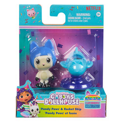 Gabby's Dollhouse Figure & Accessory Set Pandy Paws & rocket ship - Gabby’s Dollhouse