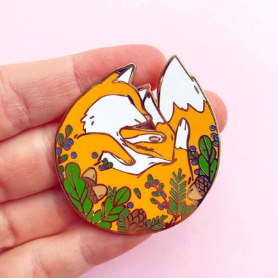 SleepyFox - Pin  Oransje - NorthernSpells