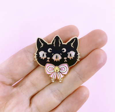 MagicalKitten pin - BLACK  Black - NorthernSpells