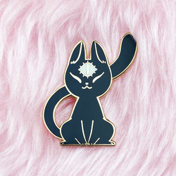 WiseKitty - Pin Black - NorthernSpells