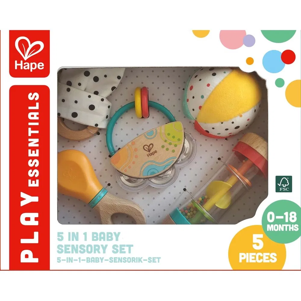 Hape 5 In 1 Baby Sensory Set
