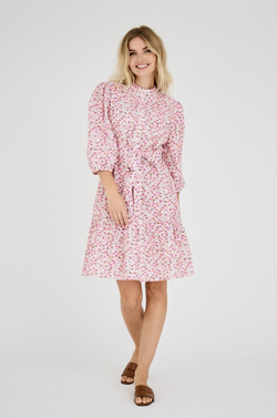 Kate Dress Rose/Pink - A-view