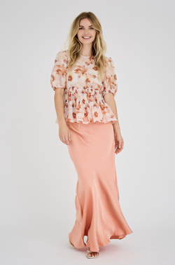 Elena Blouse sand/peach - A-view
