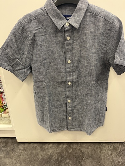 OSJCAIDEN LIFE SS SOLID LINEN SHIRT WVN DRESS BLUES - Only and sons