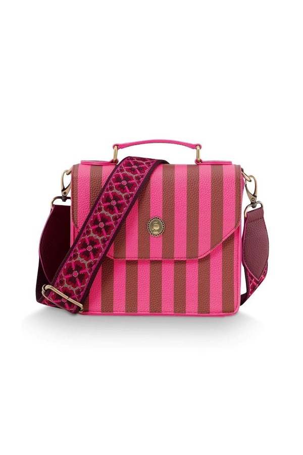 PIP Frances Cross Body Bag Small Stripe Pink