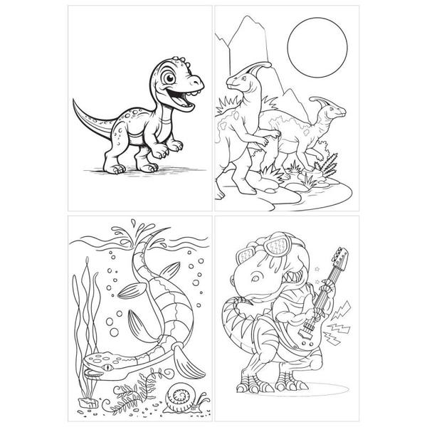 FARGEBOK DINOSAUR 40 SIDOR 120G TINKA