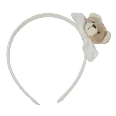 HÅRBØYLE BAMSE HVIT TINKA BABY HVIT HÅRBØYLE OG BAMSE - Tinka