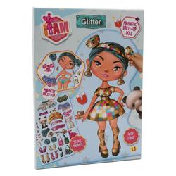 I AM MAGNETIC DRESS UP DOLL MODEL GLITTER GLITTER - Tinka