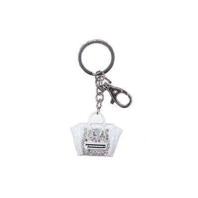 NØKKELRING/BAG CHARM VESKE SØLV CHARM VESKE SØLV - Tinka