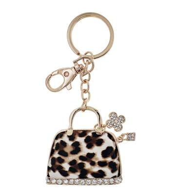 NØKKELRING/BAG CHARM VESKE LEOPARD  VESKE LEOPARD - Tinka