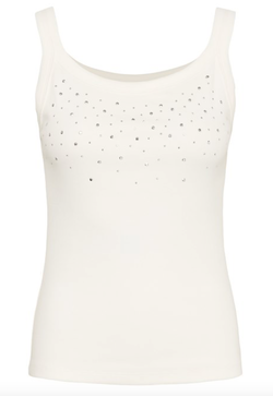Carna Stones Tank Top Chalk - Kaffe Clothing