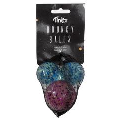 SPRETTBALL TINKA BOUNCY BALLS Lilla og Blå 3 Stk - Tinka