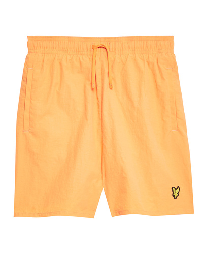 LYLE SCOTT  PLAIN SWIM SHORT KINETIC ORANGE - Lyle & Scott