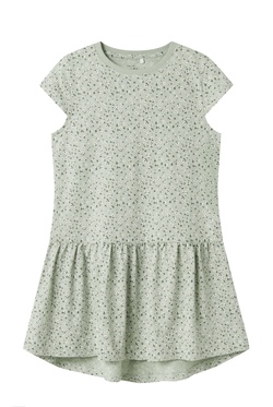 VIGGA CAPSLEEVE DRESS aqua gray - Name It