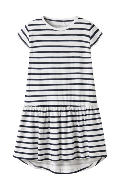 VIGGA CAPSLEEVE DRESS Bright white/stripe - Name It