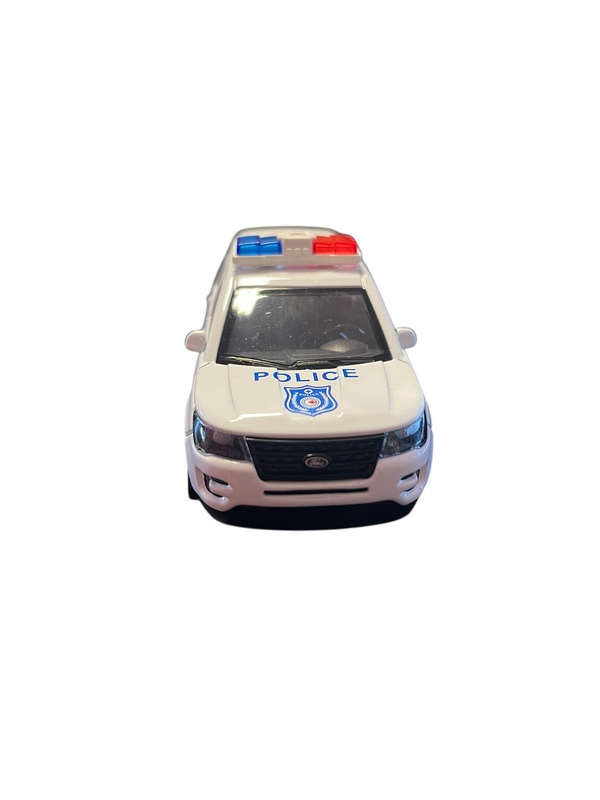 Politibil Metall med Lyd og Lys 