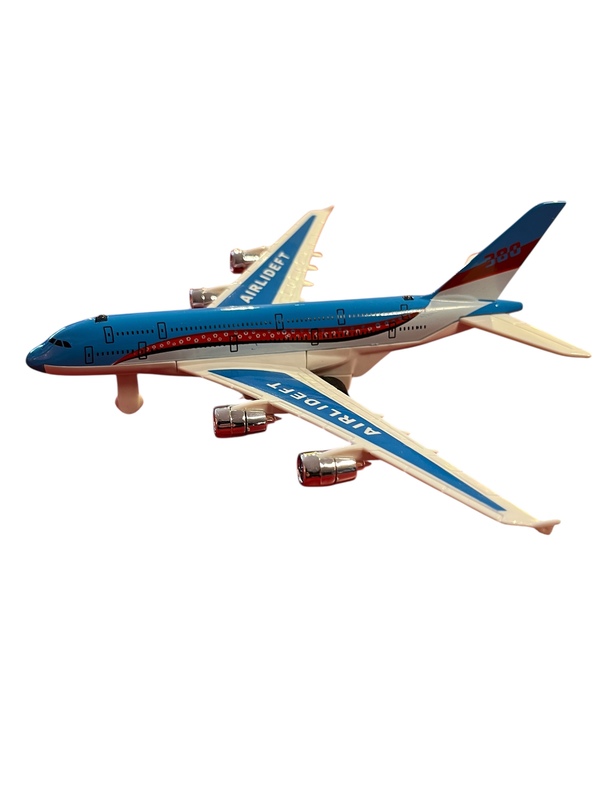 Jagerfly i metall 20 cm med lys og lyd