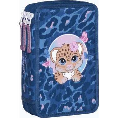 Trelags pennal med innhold, Cheetah