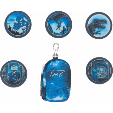 Mini-sekk med buttons, Tech Rex