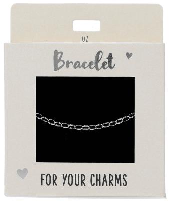Express Yourself Armbånd (Nickel free tested) - silver for your charms 02