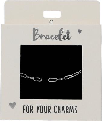 Express Yourself Armbånd (Nickel free tested) - silver for your charms 03