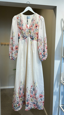 Silfi Flower Dress Creme - Uspesifisert