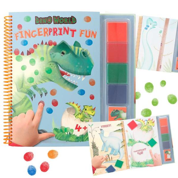 Dino World Fingerprint Fun bok