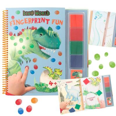 Dino World Fingerprint Fun bok dinosaur bok - Dino World