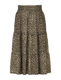 Name It Vinaya Long Wide Skirt Black/Leopard - Name It