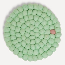 Wooldot Coaster D:20cm Light Mint/Lavender  - UND Norway