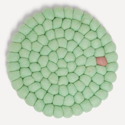 Wooldot Coaster D:20cm Light Mint/Lavender  - UND Signature 
